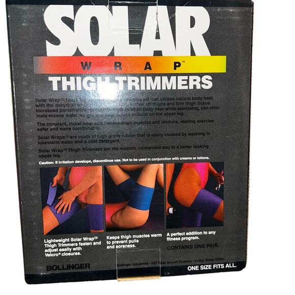 Vintage Bollinger Solar Thigh wrap trimmers one pair NEW OS - Picture 3 of 3